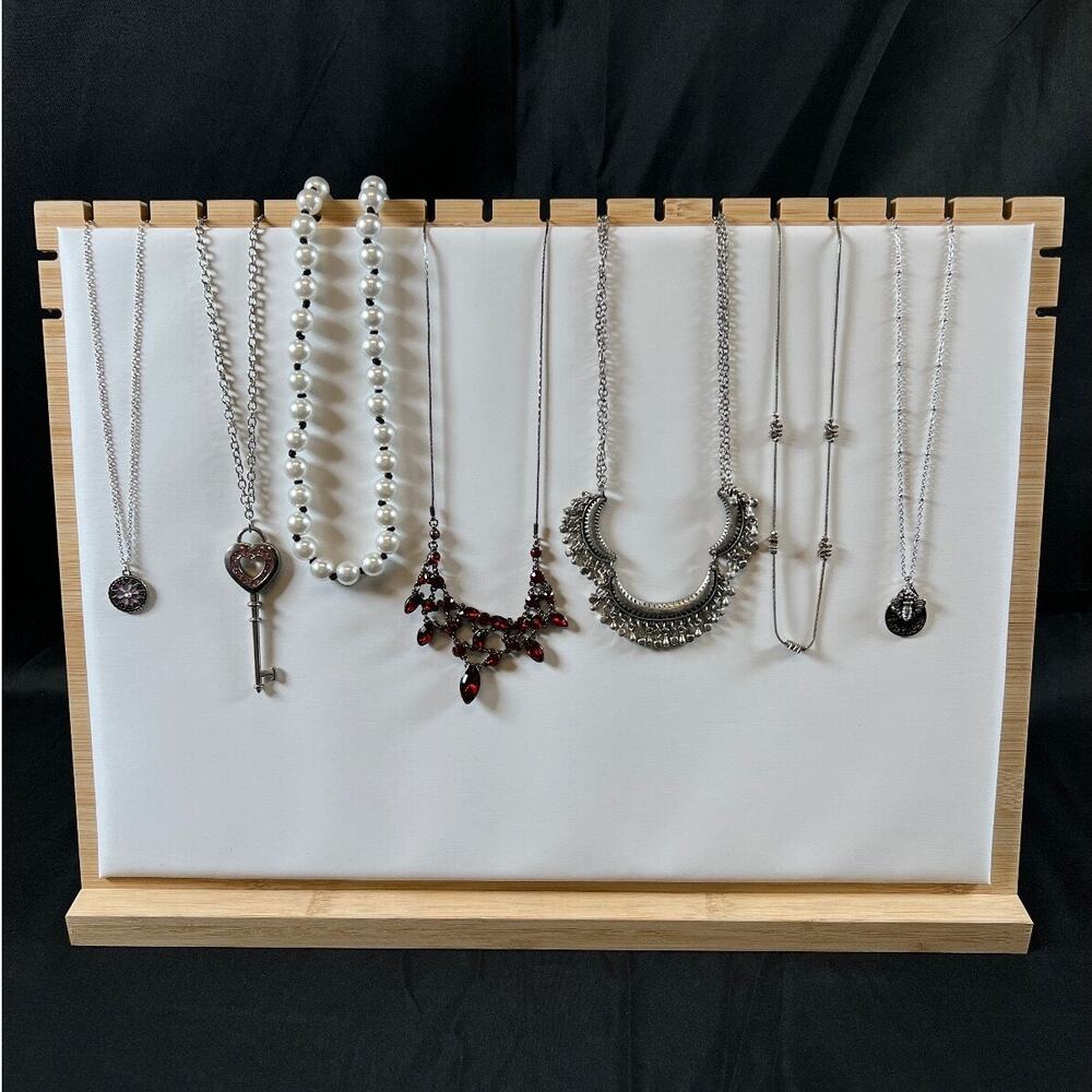 lot of 7 beautiful tinkerbell charm pendant with chain necklace assorted jewelry